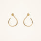 SPARKLING DROPS GOLD-PLATED EARRINGS